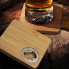 Set of 2 Square Bamboo Opener Coasters Feature